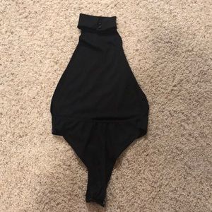 SOLD ***.  NASTY GAL LOW SIDES BACKLESS BODYSUIT- XS